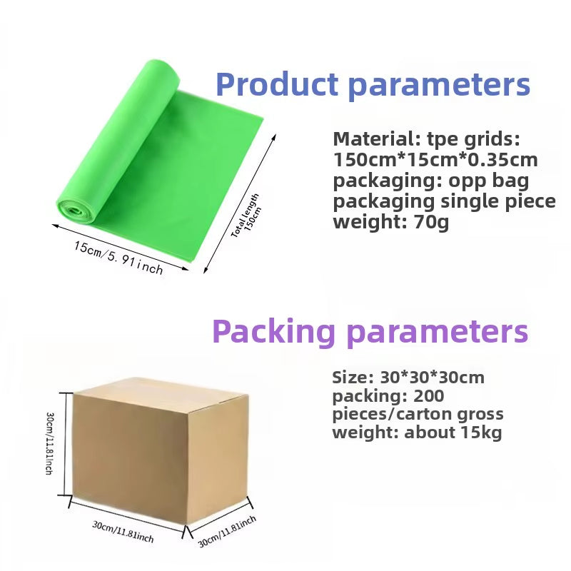 Cross-Border Direct Sales High-Quality Thermoplastic Elastomer Tension Plate Resistance Bands for Shoulder Opening Back Shaping